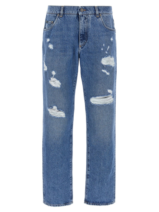 Dolce & Gabbana Men Destroyed Jeans