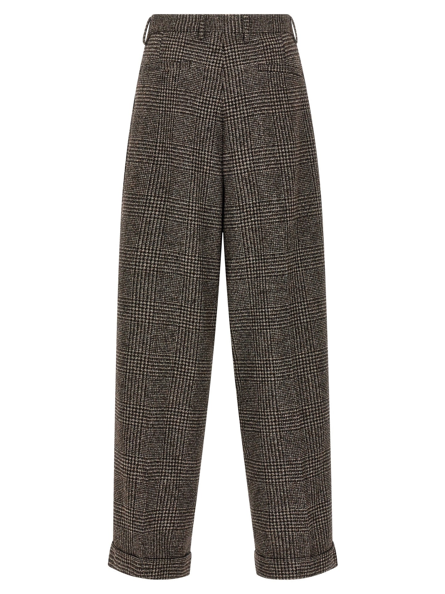 Dolce & Gabbana Men Prince Of Wales Wool Pants
