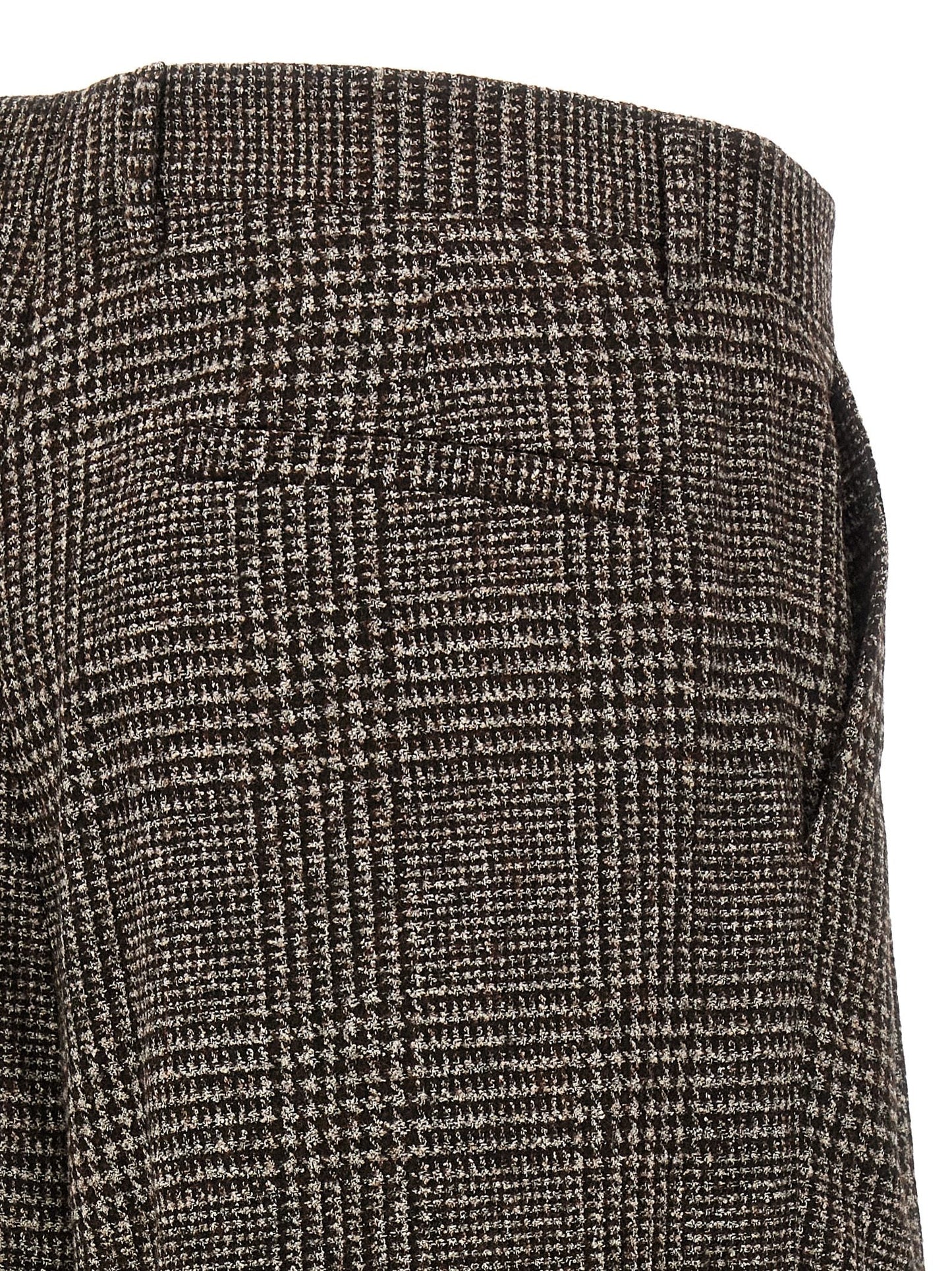 Dolce & Gabbana Men Prince Of Wales Wool Pants