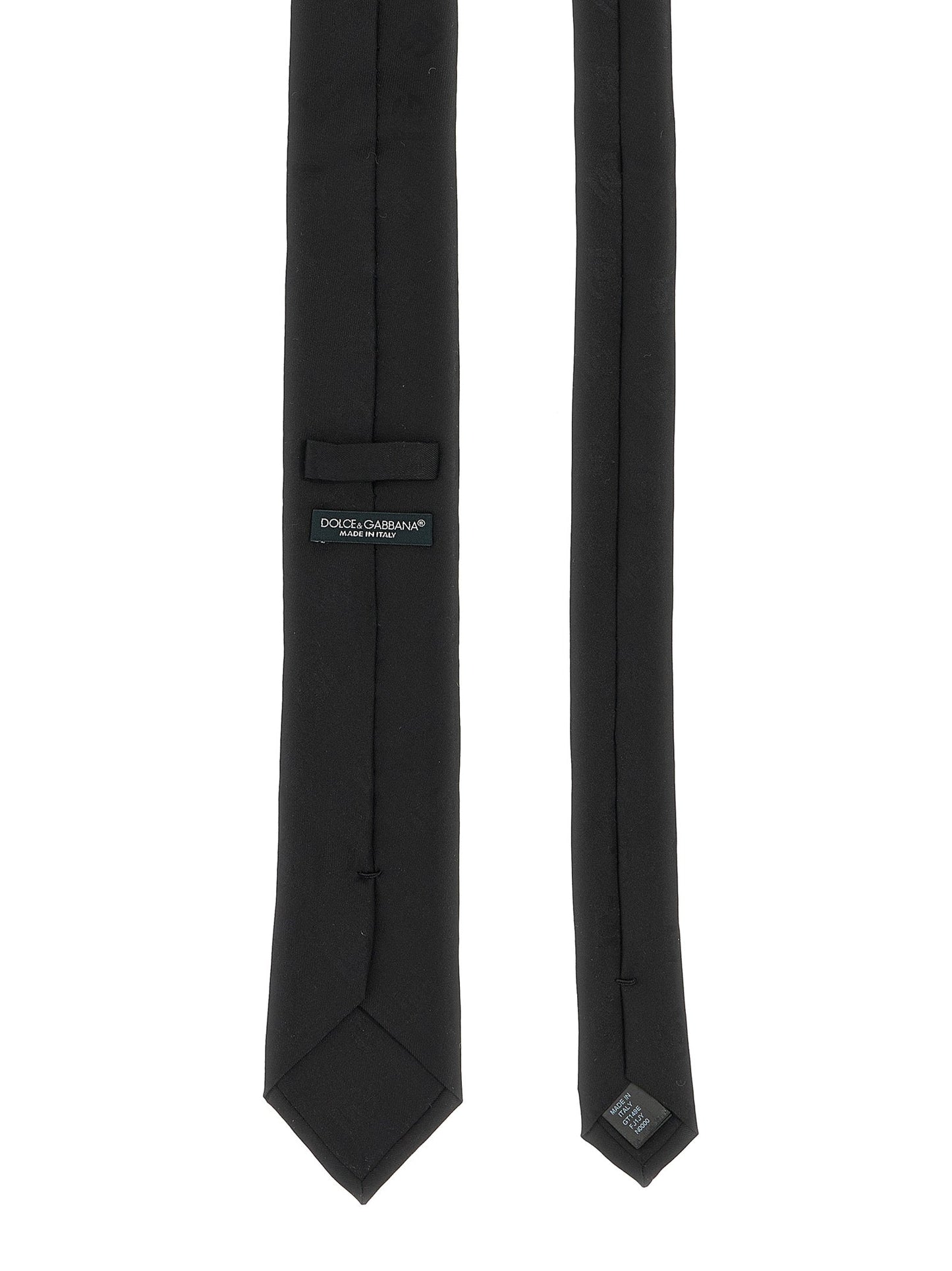 Dolce & Gabbana Men Jacquard Logo Tie