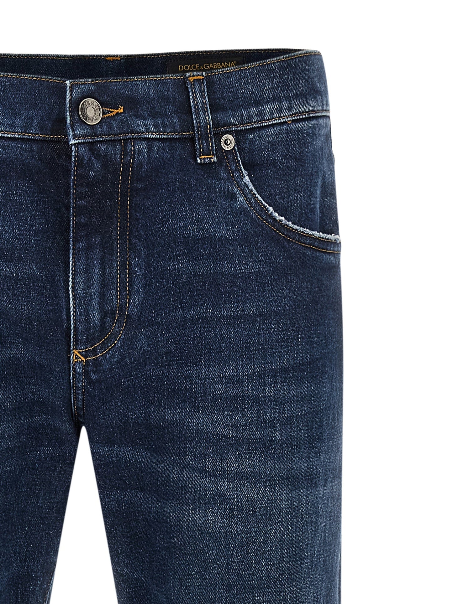 Dolce & Gabbana Men Logo Plaque Jeans