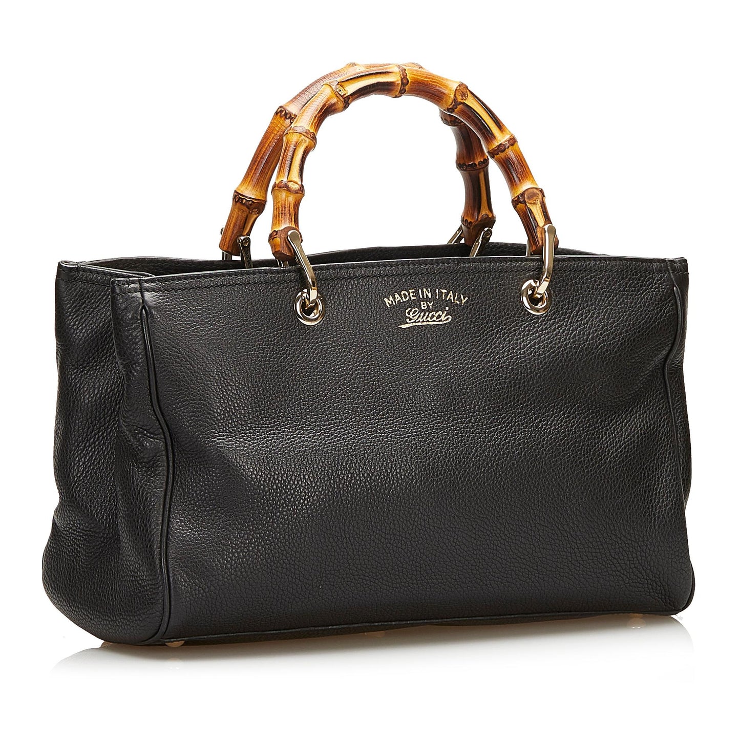 Gucci Bamboo Shopper Leather Satchel (SHG-dP6JxK)