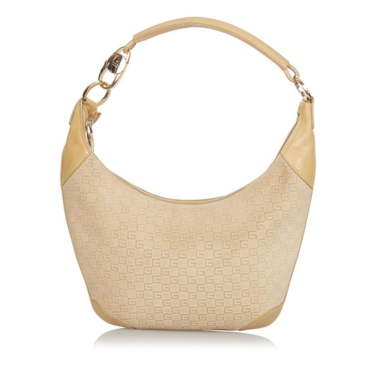 Gucci G Monogram Canvas Shoulder Bag (SHG-24198)