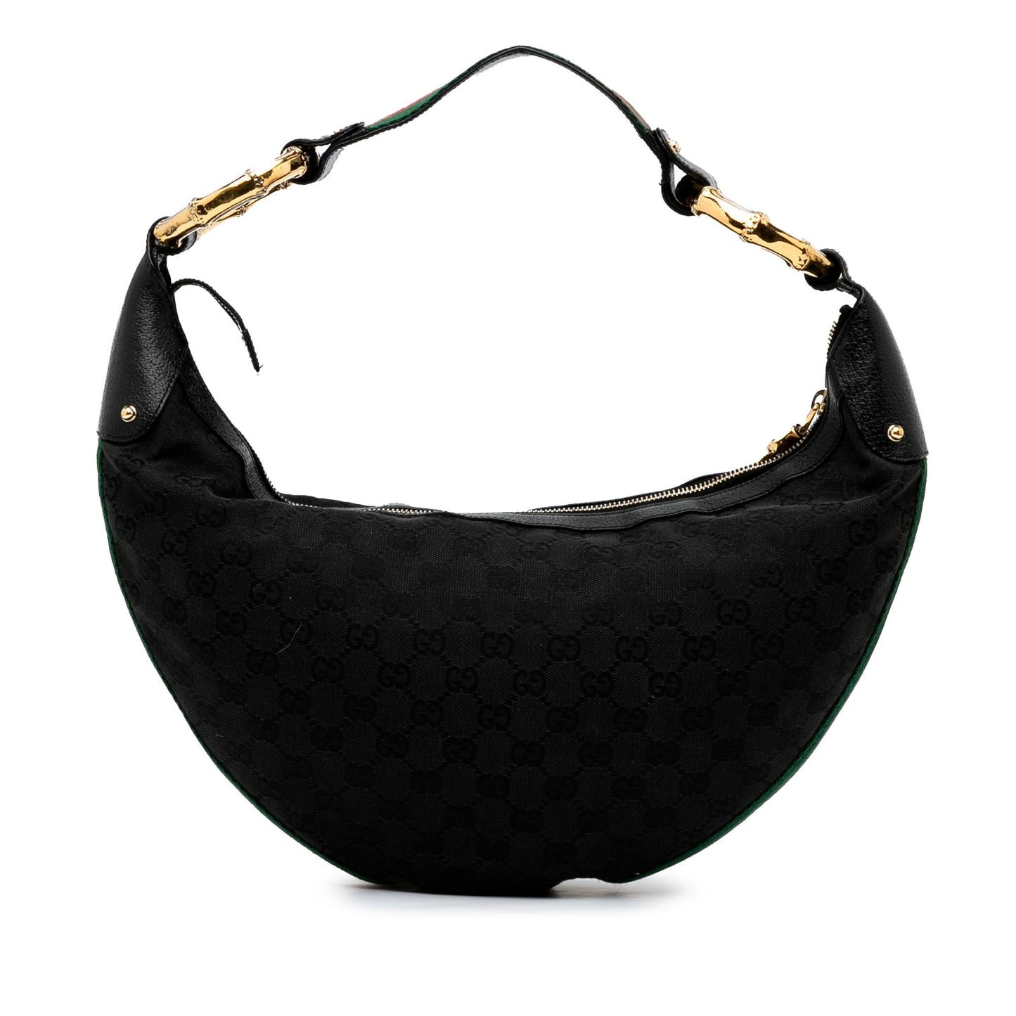 Gucci GG Canvas Bamboo Ring Hobo (SHG-3Ugmny)