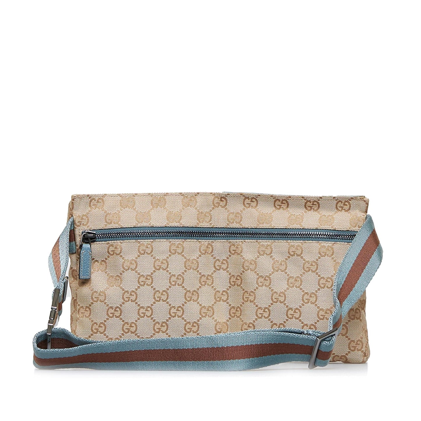 Gucci GG Canvas Double Pocket Belt Bag (SHG-SPTFFs)