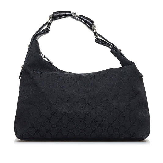 Gucci GG Canvas Horsebit Shoulder Bag (SHG-rc6XaO)