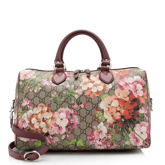 Gucci GG Supreme Blooms Boston Bag (SHF-Nm9g8A)