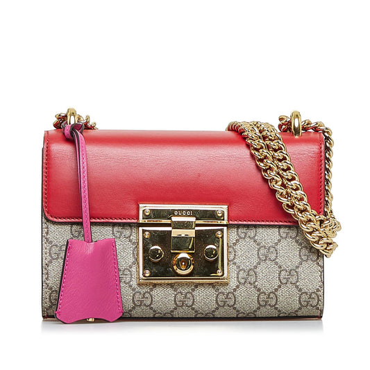 Gucci GG Supreme Padlock Shoulder Bag (SHG-vUf0Tt)