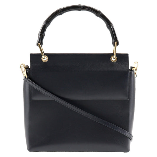 Gucci Bamboo Leather 2way Shoulder Bag