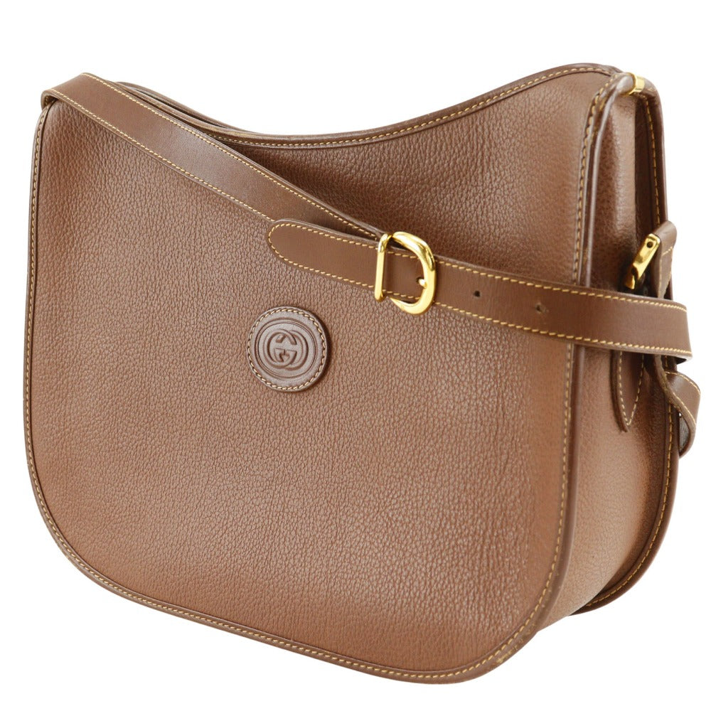 Gucci Interlocking G Shoulder Bag Brown