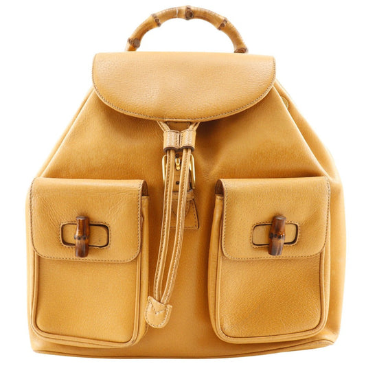 Gucci Bamboo Backpack Leather