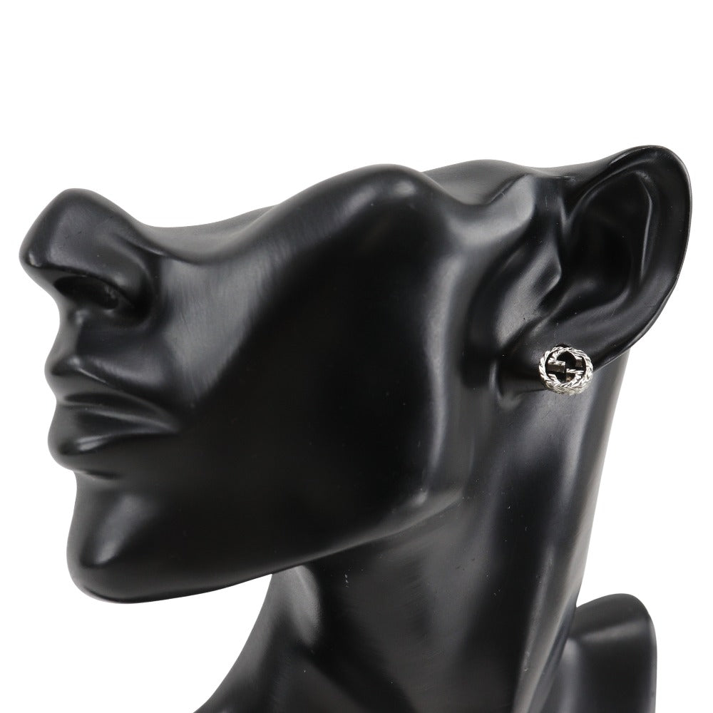 Gucci Interlocking G Metal Earrings Silver