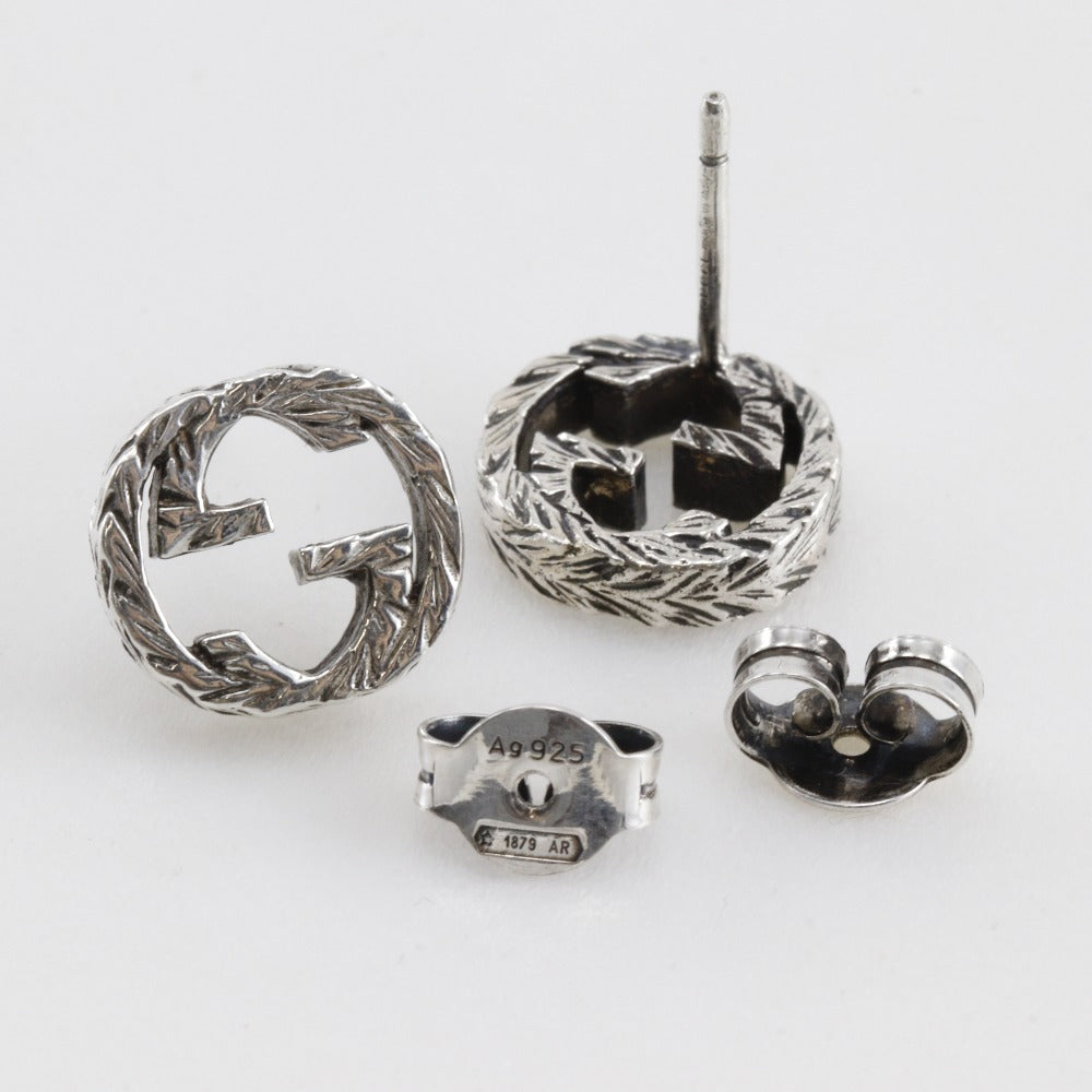 Gucci Interlocking G Metal Earrings Silver