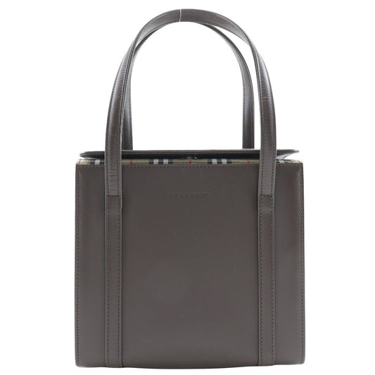 Burberry Box Handbag Nova Check Leather