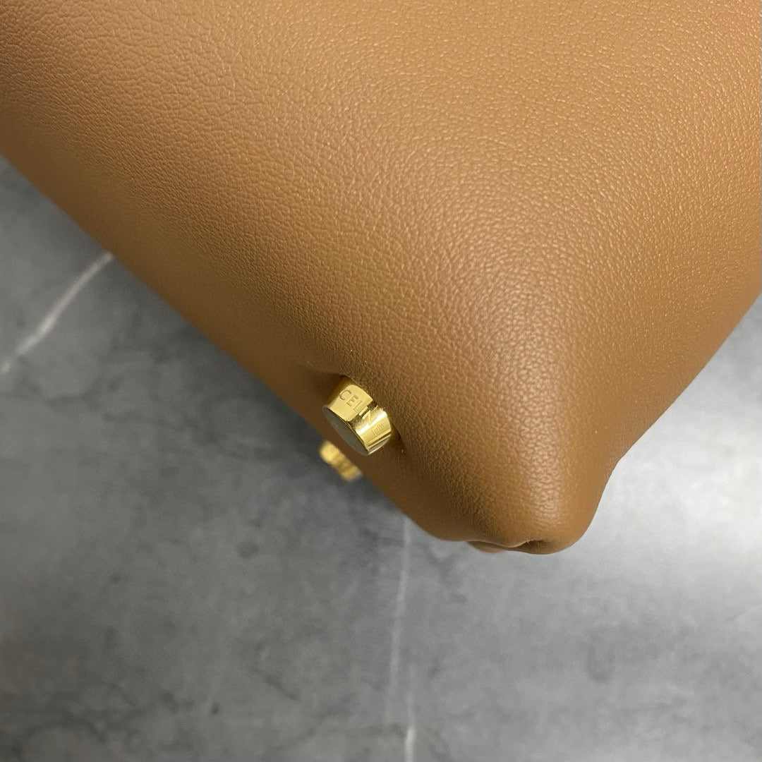 Celine celin medium nino 25cm brown calfskin gold hardware