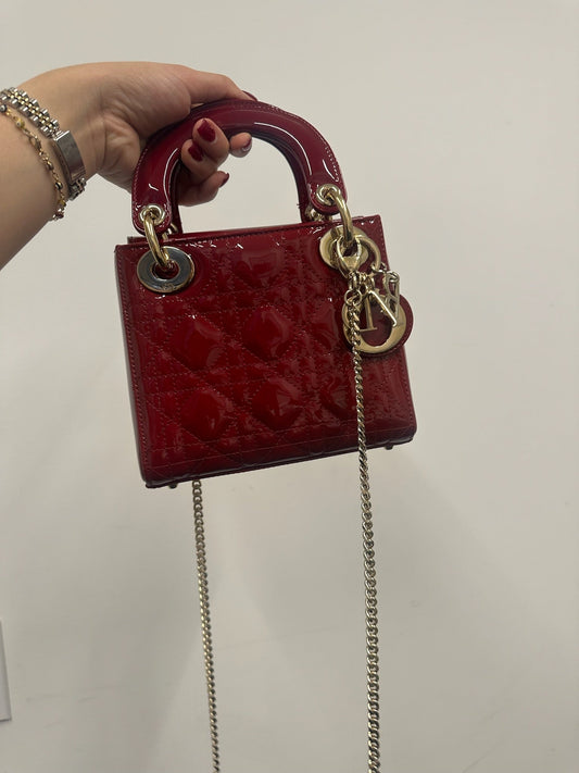 DIOR - Mini Lady Dior in Red
