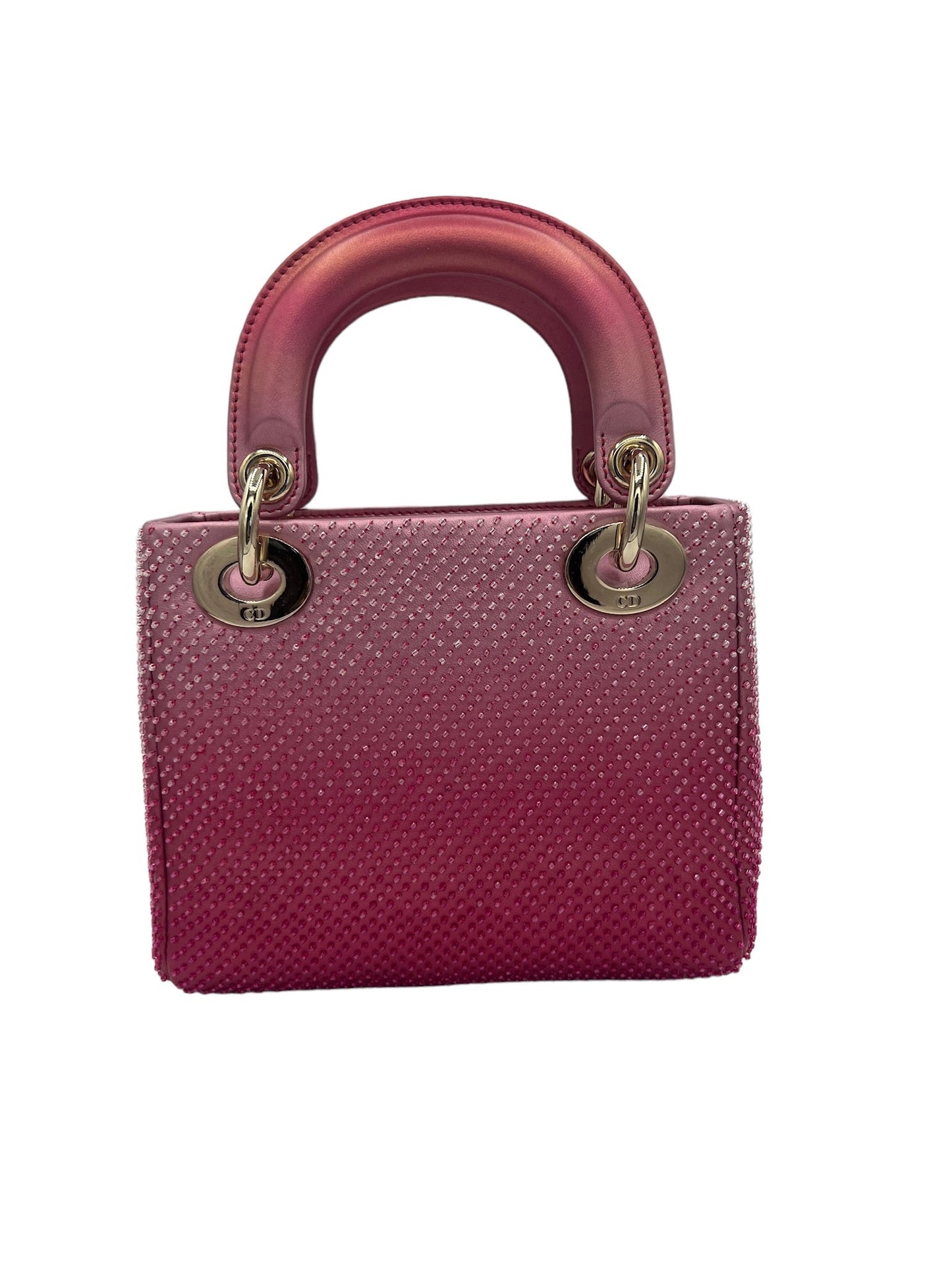 DIOR - Lady Dior Pink Lambskin Handbag