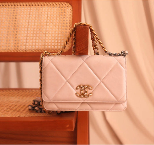 Chanel Beige 19 Wallet on Chain