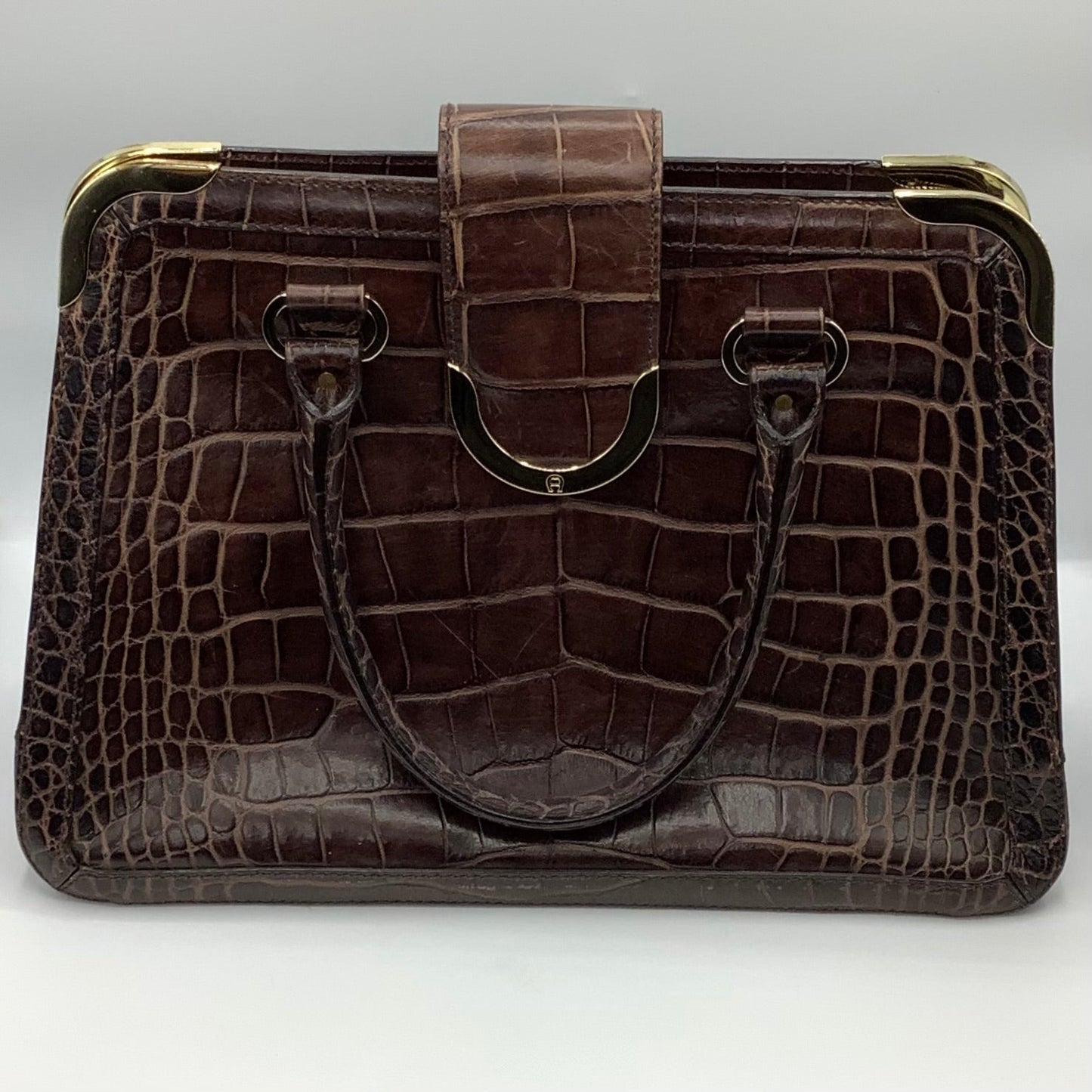 Aigner Flap Frame Handbag