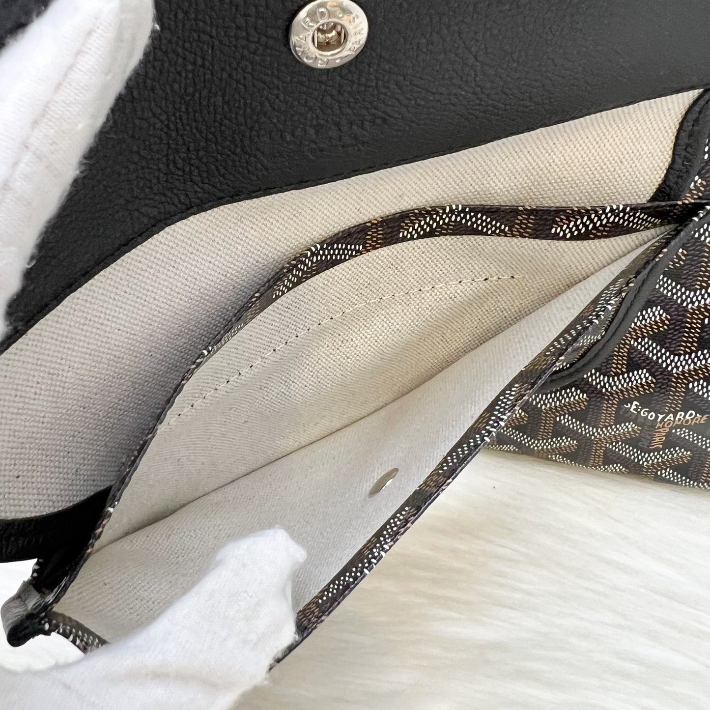 Goyard Boheme PM Hobo Bag in Black Signature Goyardine Canvas