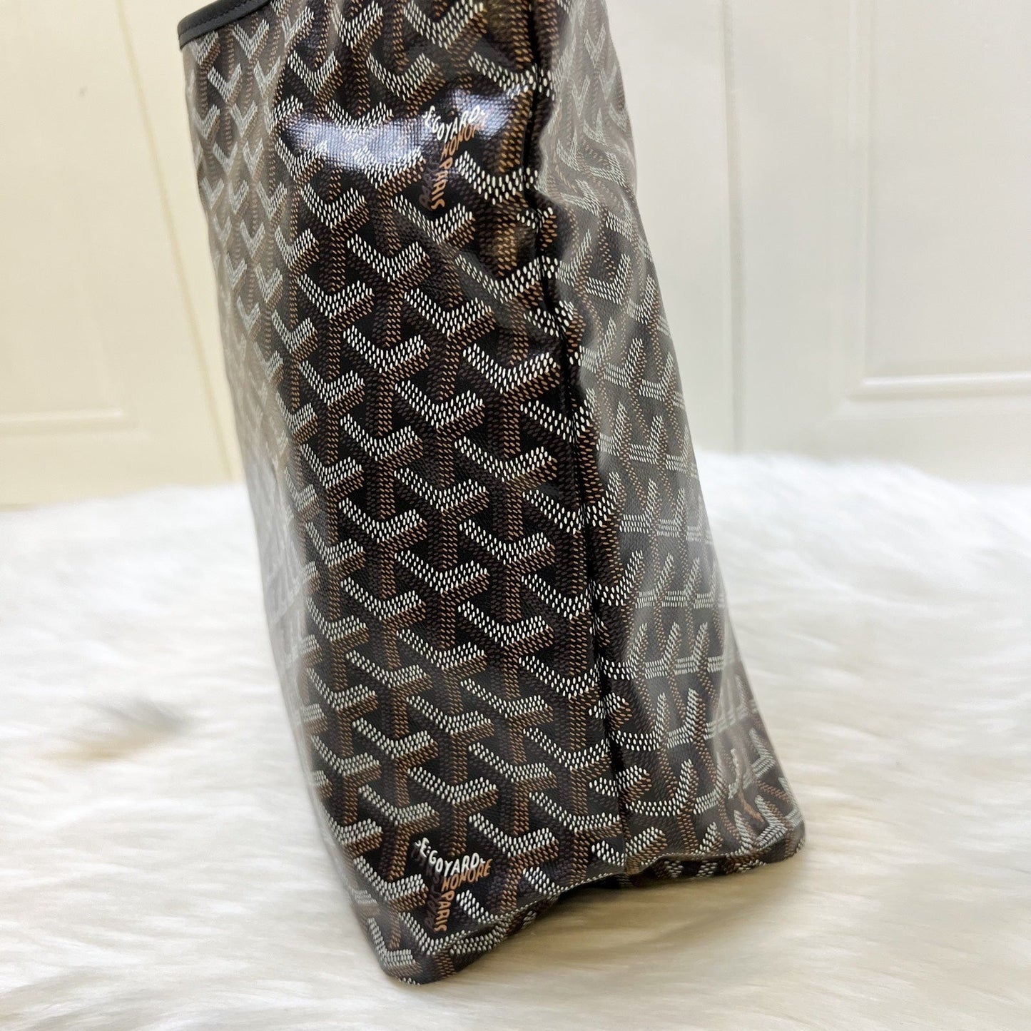 Goyard Boheme PM Hobo Bag in Black Signature Goyardine Canvas