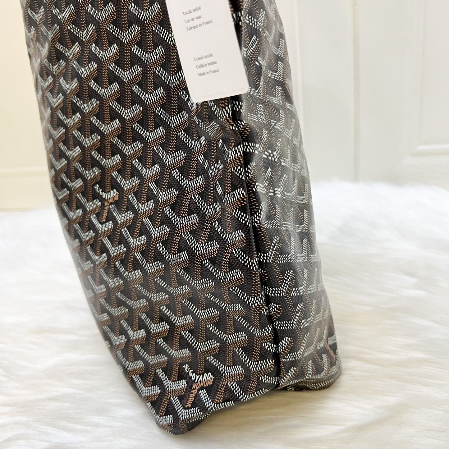 Goyard Boheme PM Hobo Bag in Black Signature Goyardine Canvas