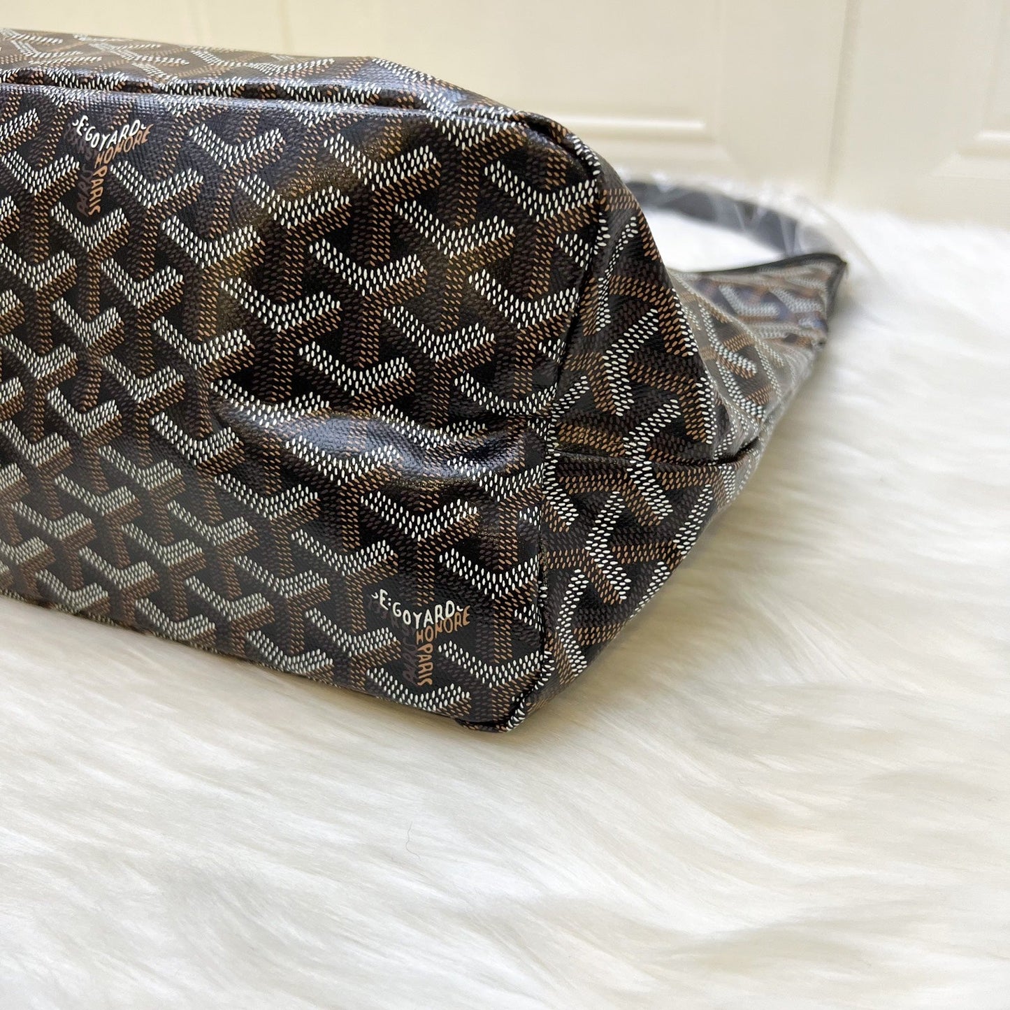 Goyard Boheme PM Hobo Bag in Black Signature Goyardine Canvas