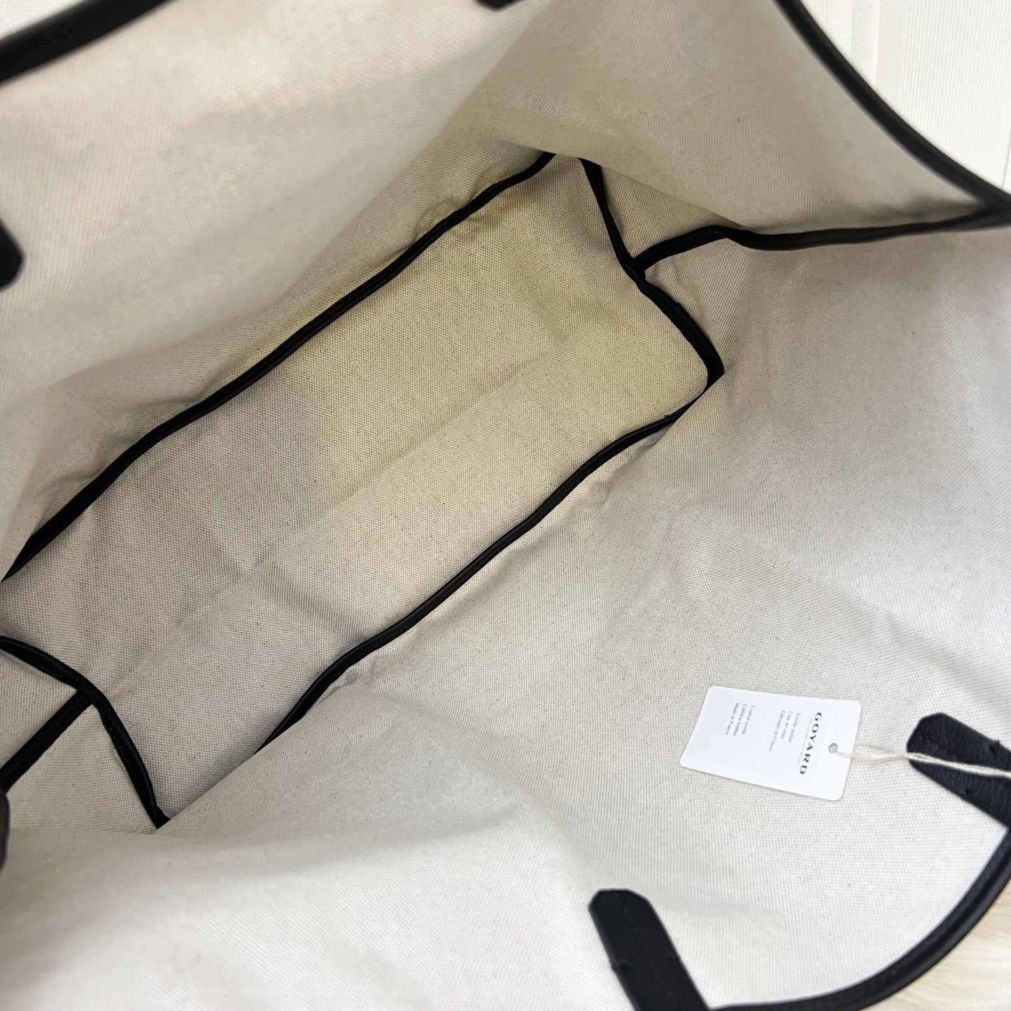 [Brand New] Goyard Saint Louis PM Tote in Black Signature Goyardine Canvas