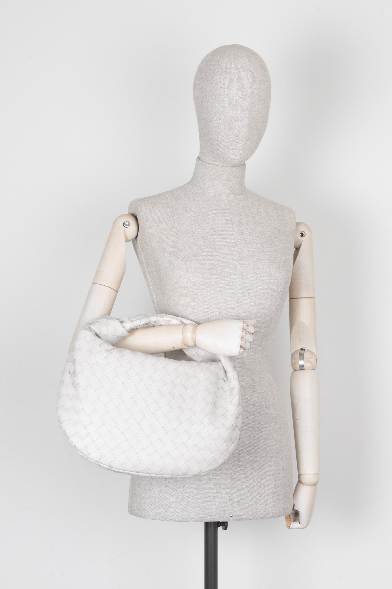 BOTTEGA VENETA Teen Jodie Intrecciato White