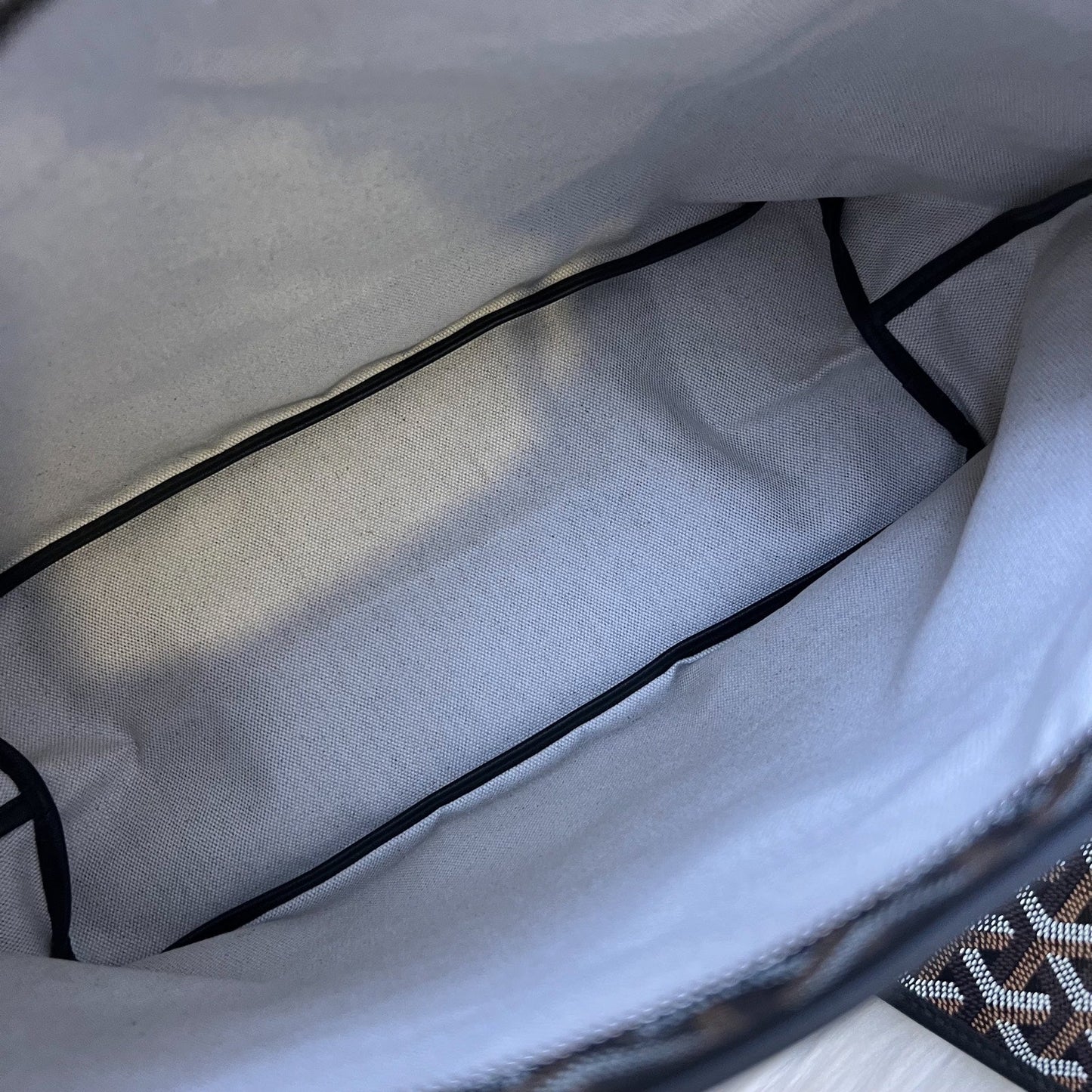 Goyard Boheme PM Hobo Bag in Black Signature Goyardine Canvas with a Red Heart Stamp