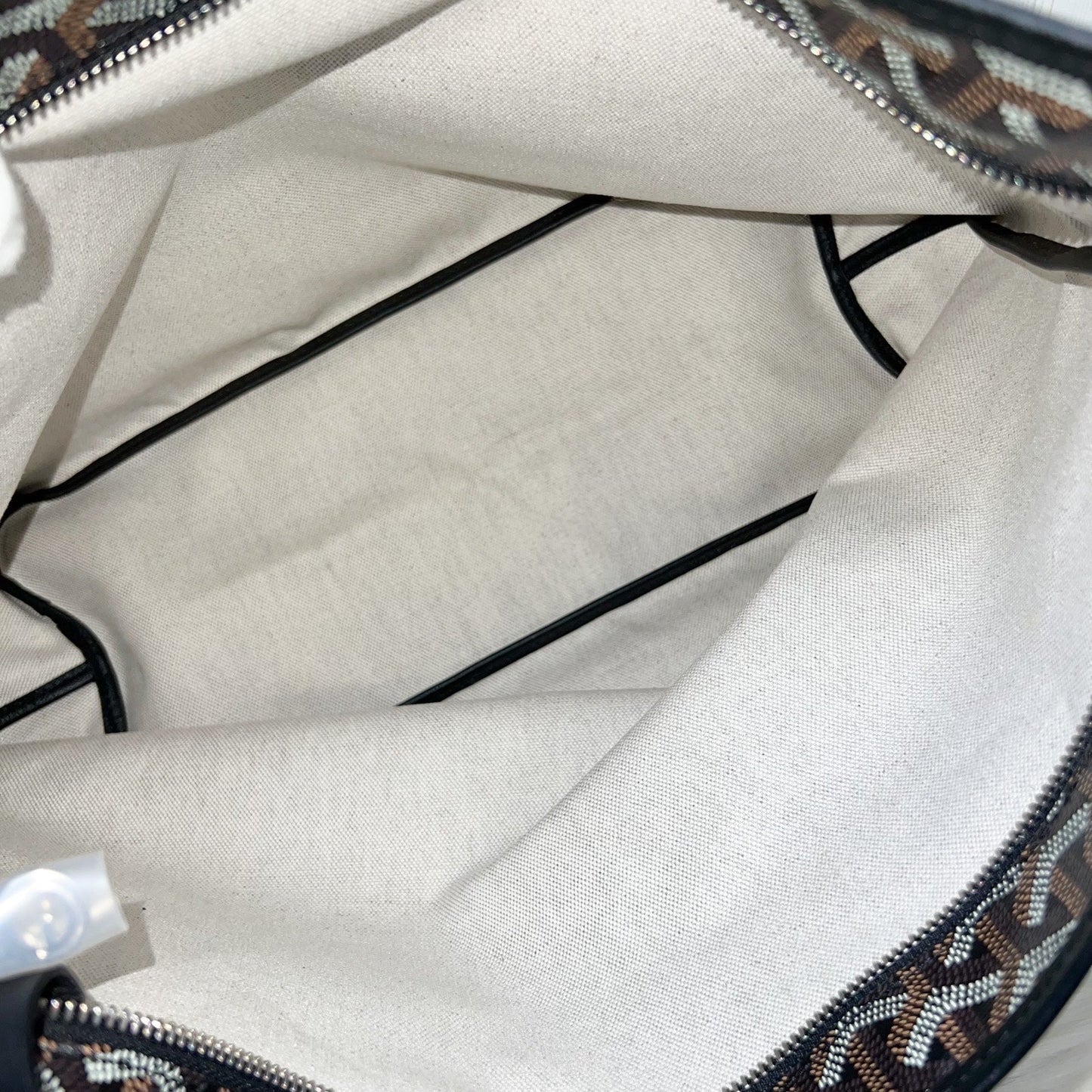 Goyard Boheme PM Hobo Bag in Black Signature Goyardine Canvas