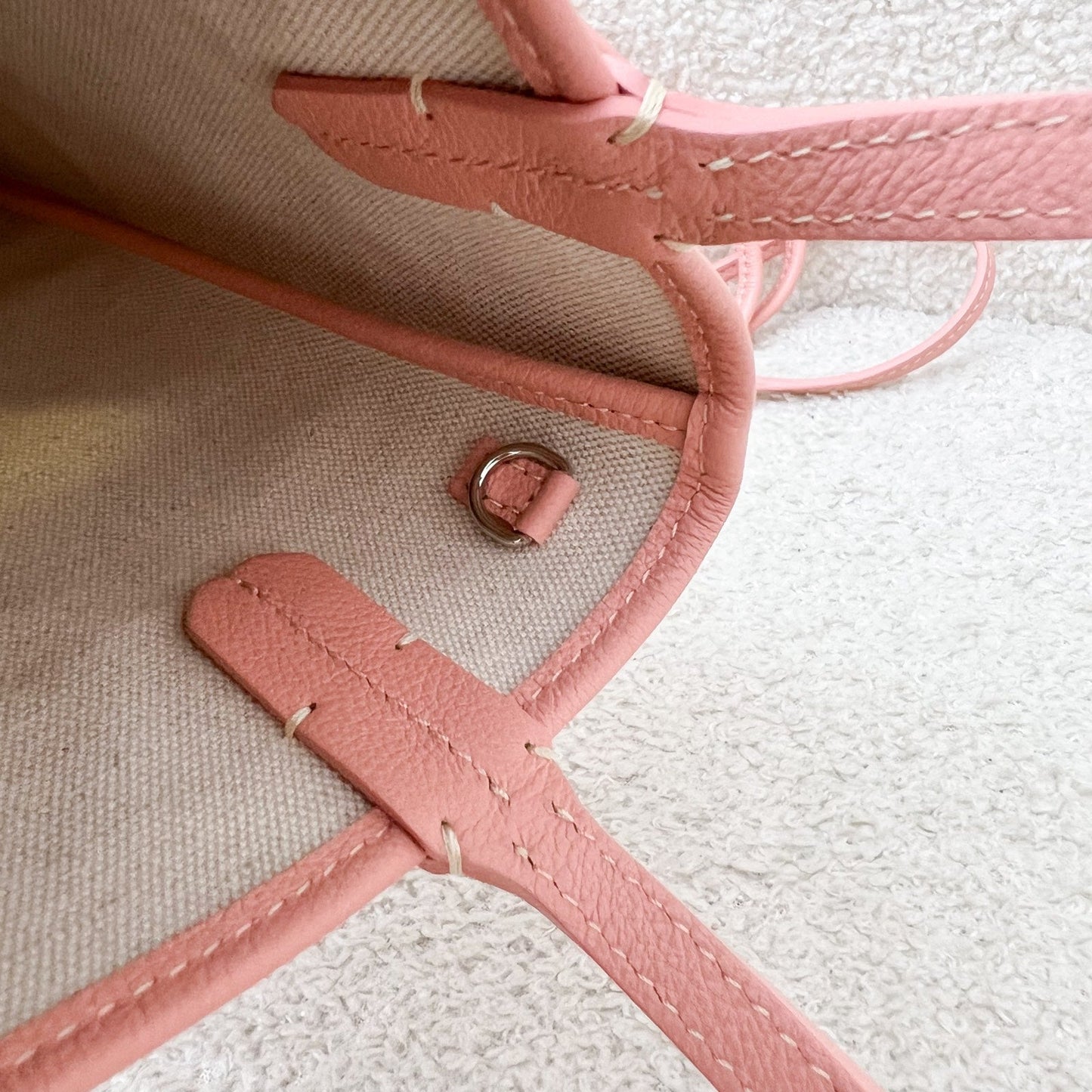 Goyard Poitiers Claire-Voie Bag in Pink Goyardine Canvas