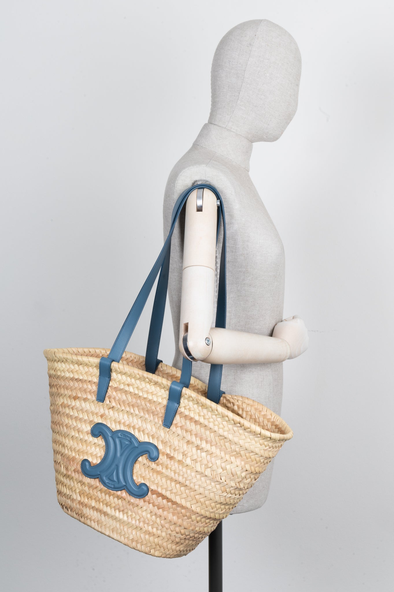 CELINE Medium Basket Brown Blue