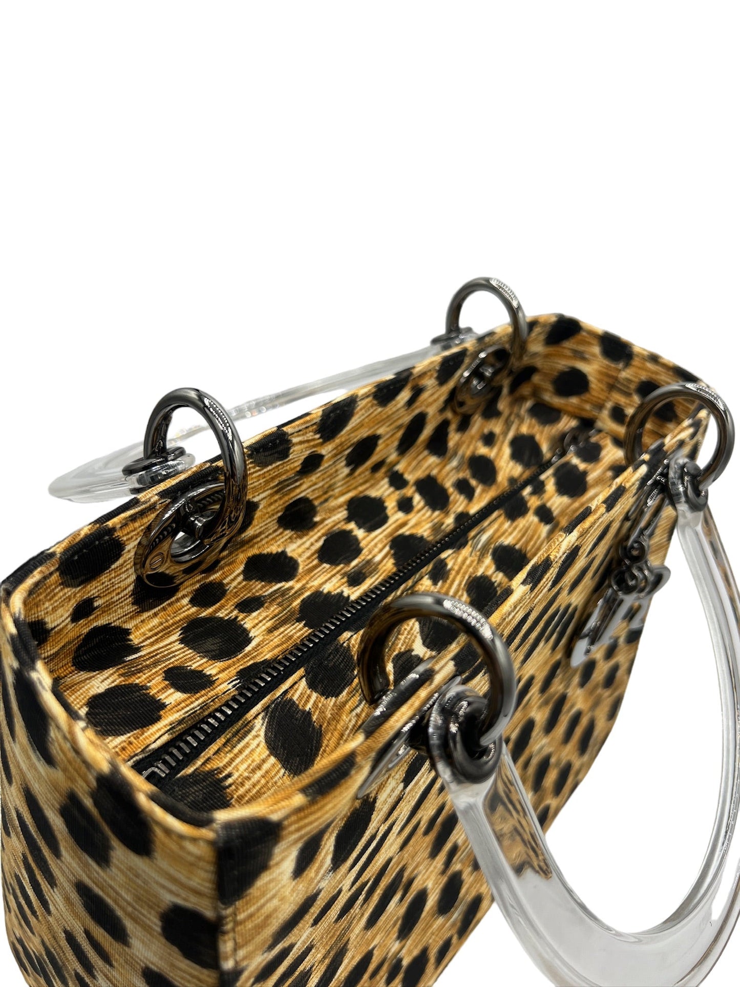 DIOR - Cheetah Print Lady Dior Medium 1999