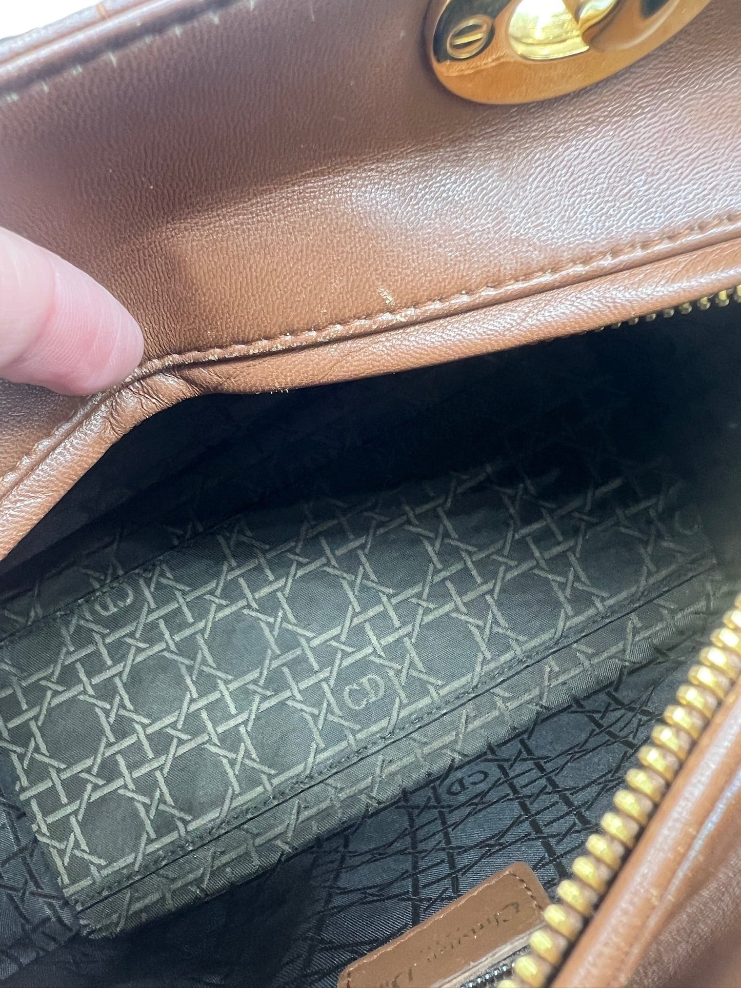DIOR - Medium Lady Dior Brown