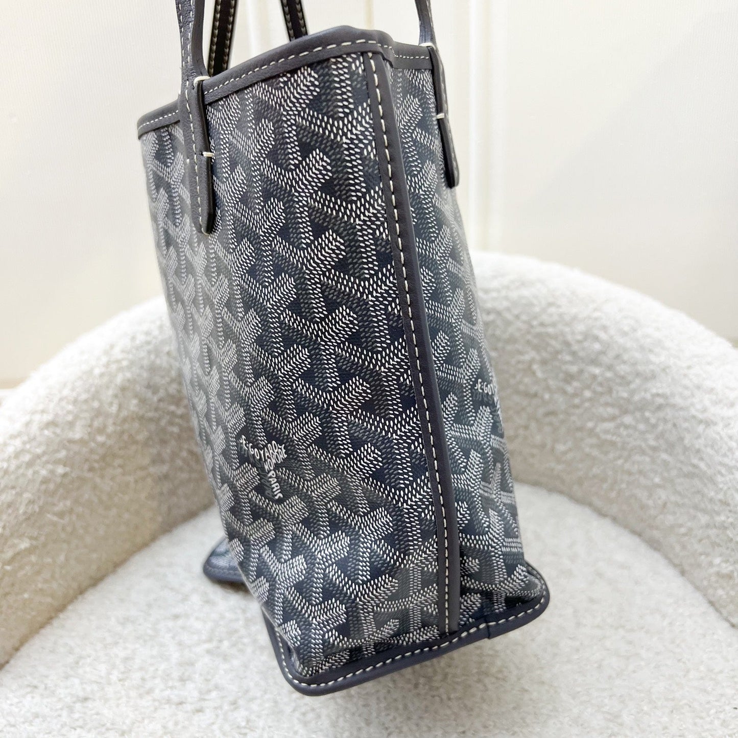 Goyard Mini Anjou in Grey Goyardine Canvas and Leather