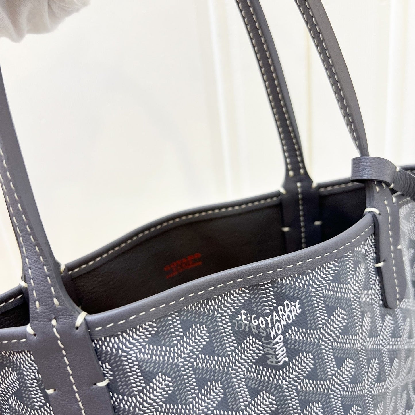 Goyard Mini Anjou in Grey Goyardine Canvas and Leather