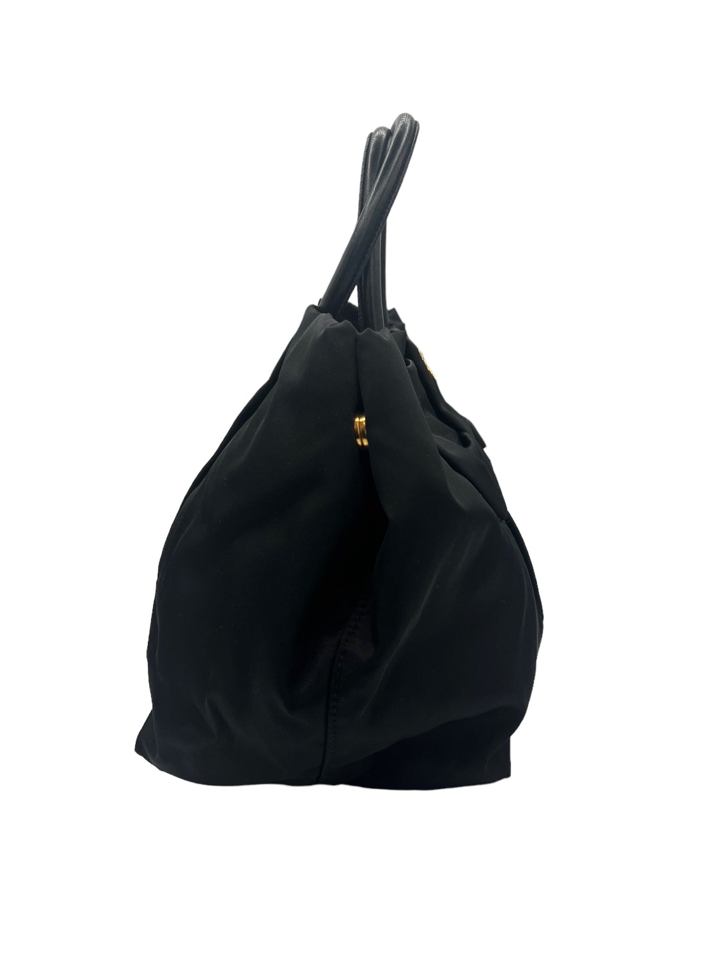 PRADA - Black Nylon Ribbon Shoulder Bag