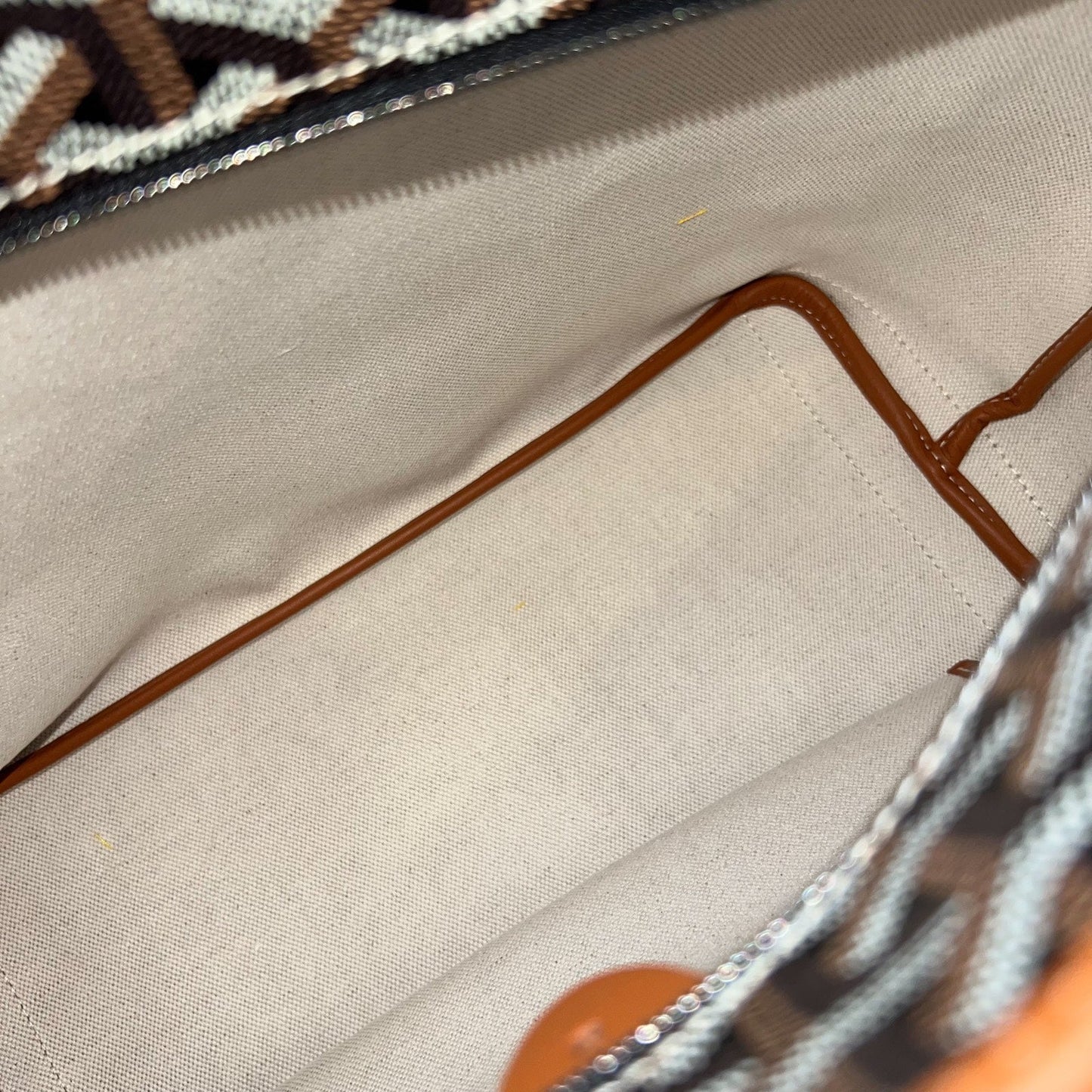 Goyard Artois PM Tote in Black and Tan Signature Goyardine Canvas