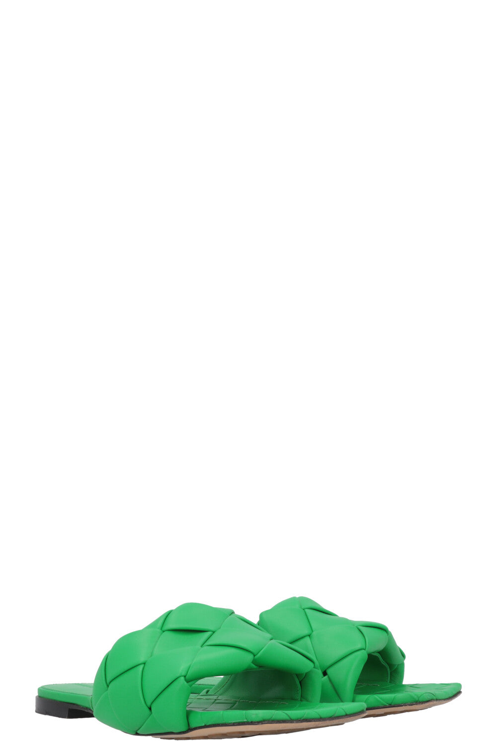 BOTTEGA VENETA Lido Flats Leather Parakeet