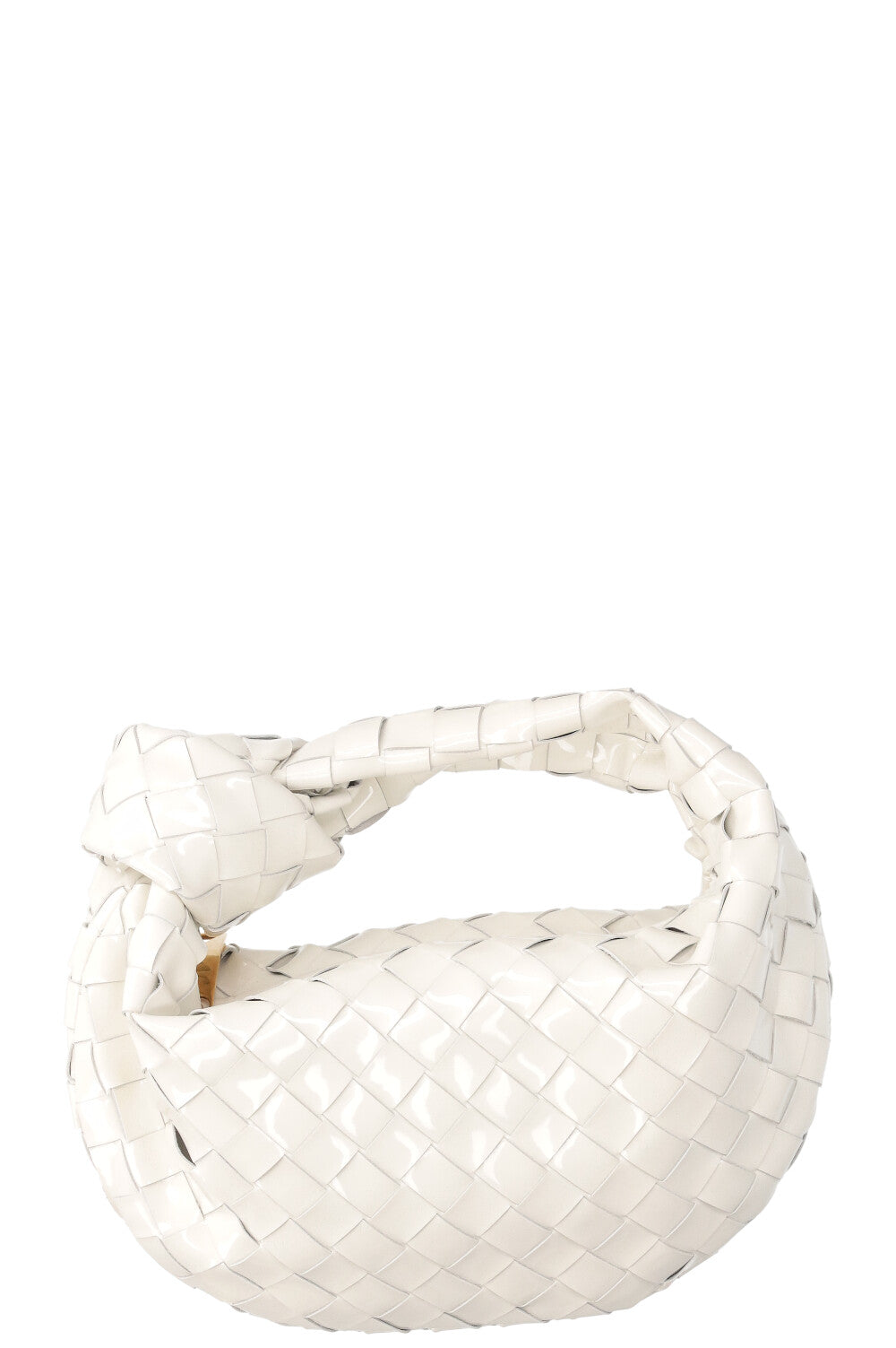 BOTTEGA VENETA Mini Jodie Bag Patent White