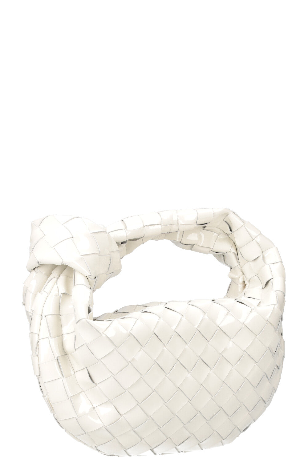 BOTTEGA VENETA Mini Jodie Bag Patent White
