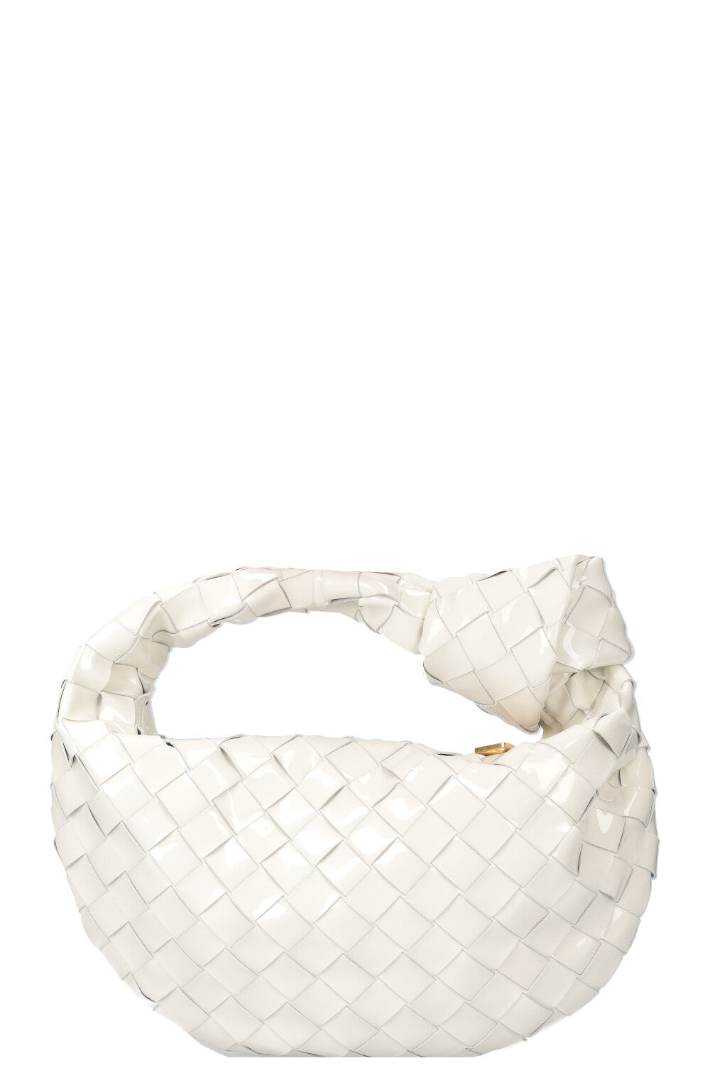 BOTTEGA VENETA Mini Jodie Bag Patent White