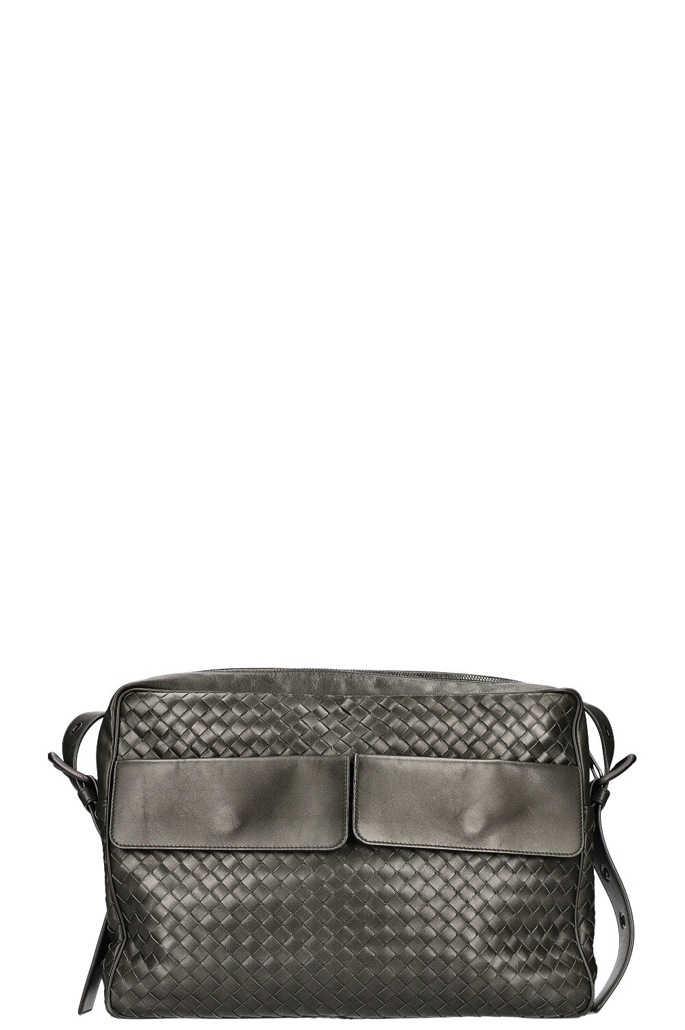 BOTTEGA VENETA Intrecciato Messenger Bag Green