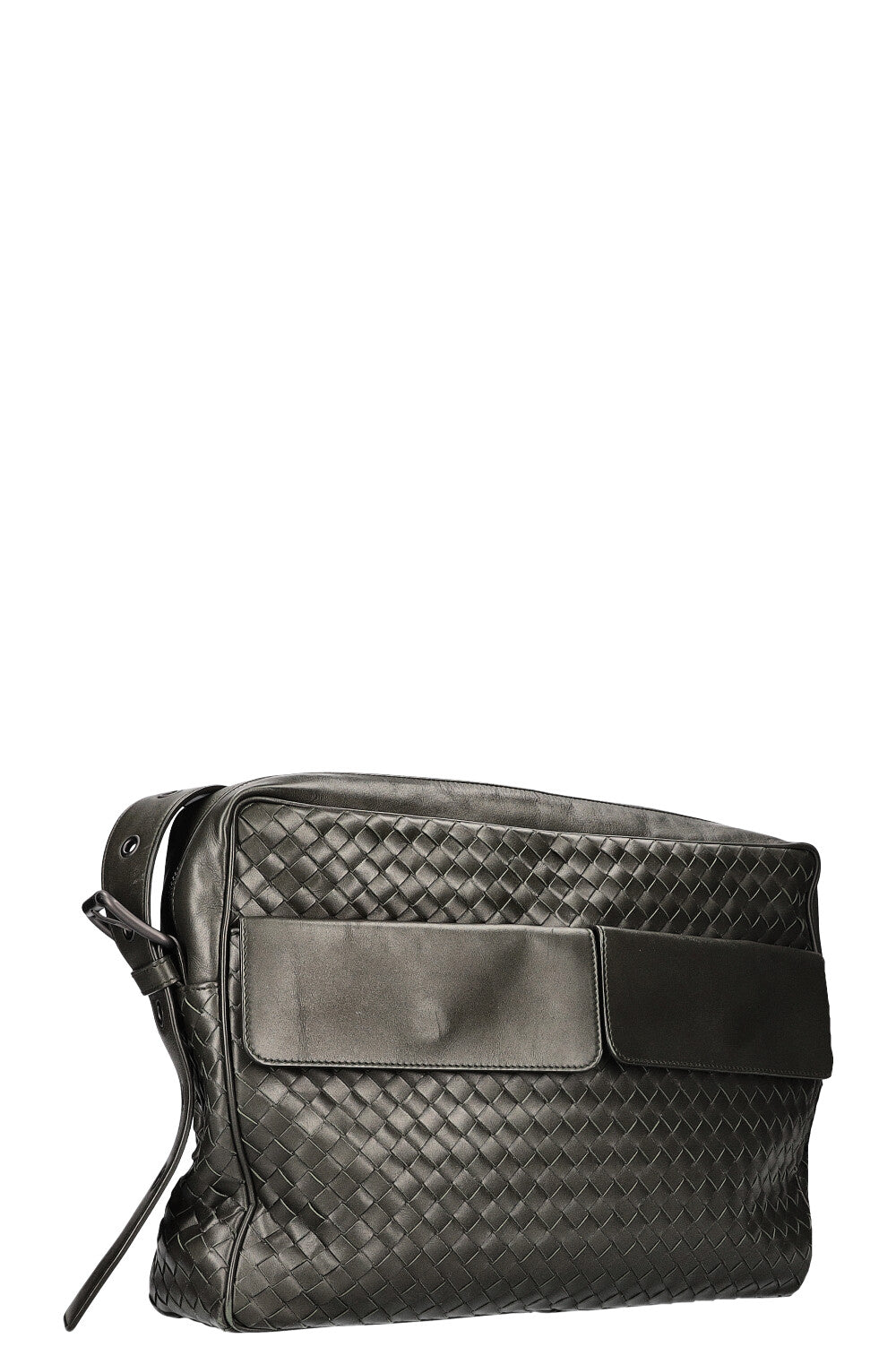 BOTTEGA VENETA Intrecciato Messenger Bag Green