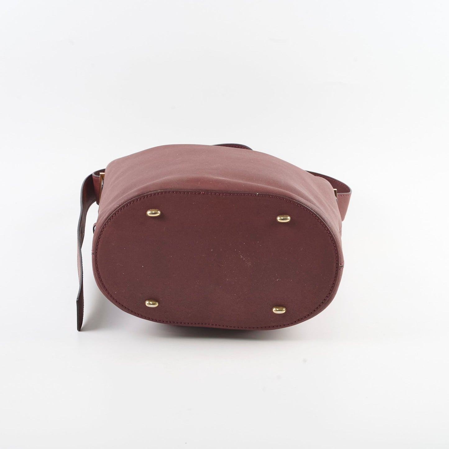 Celine Vintage Bucket Bag Burgundy