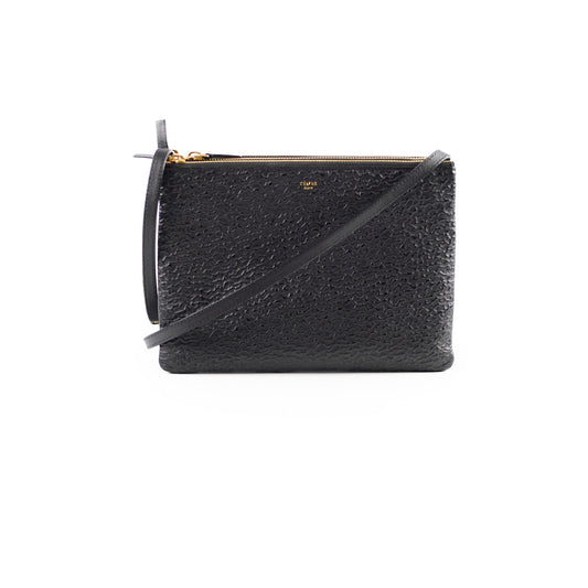 Celine Trio Crossbody Bag Black
