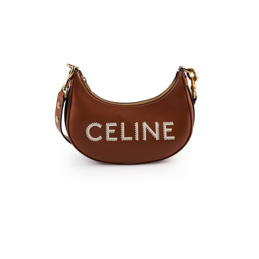 Celine Medium Ava Strap Bag in Smooth Calfskin Tan
