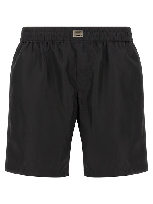 Dolce & Gabbana Men Logo Plaque Swimsuit