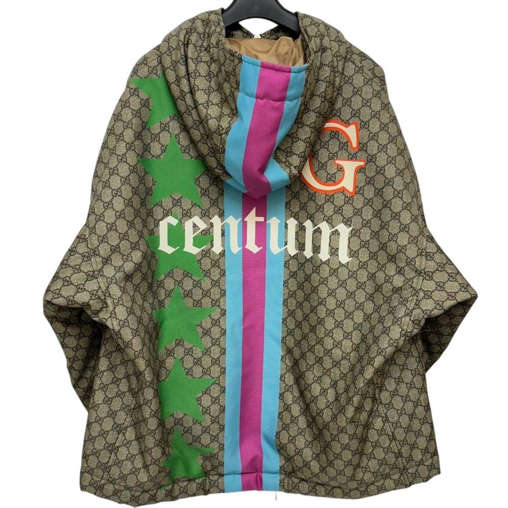 Gucci Centum Print Jacket GG Supreme Nylon Padded Jacket